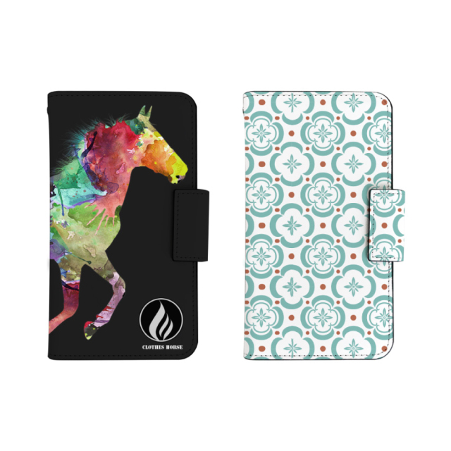 ミラー付き手帳型ケース