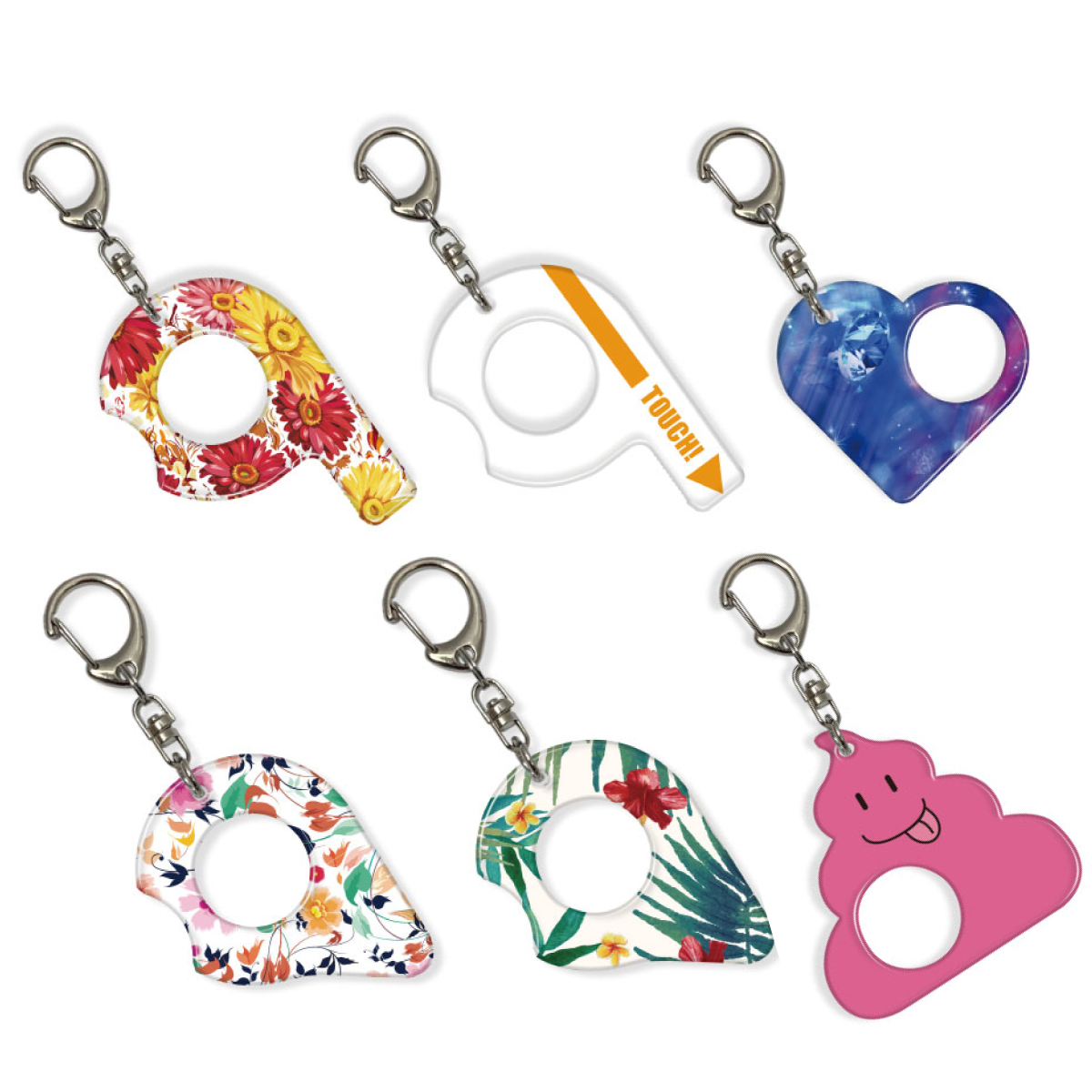 オリジナルタッチレスキーホルダー